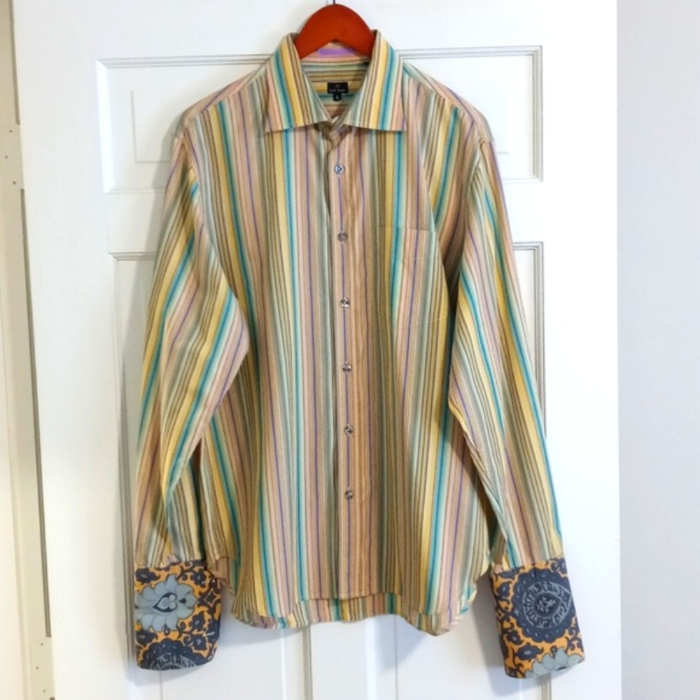 🌞Paul Smith🌞 - Yellow/Multi Stripe L/S Button Down